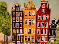Margreet Schep - Schilderij Amsterdam